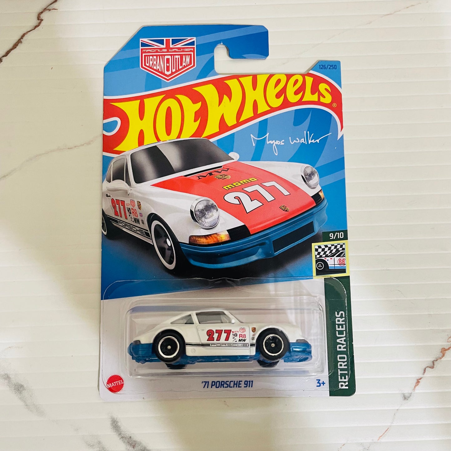 Porsche 911, Hot wheels Mainline, Imported Card