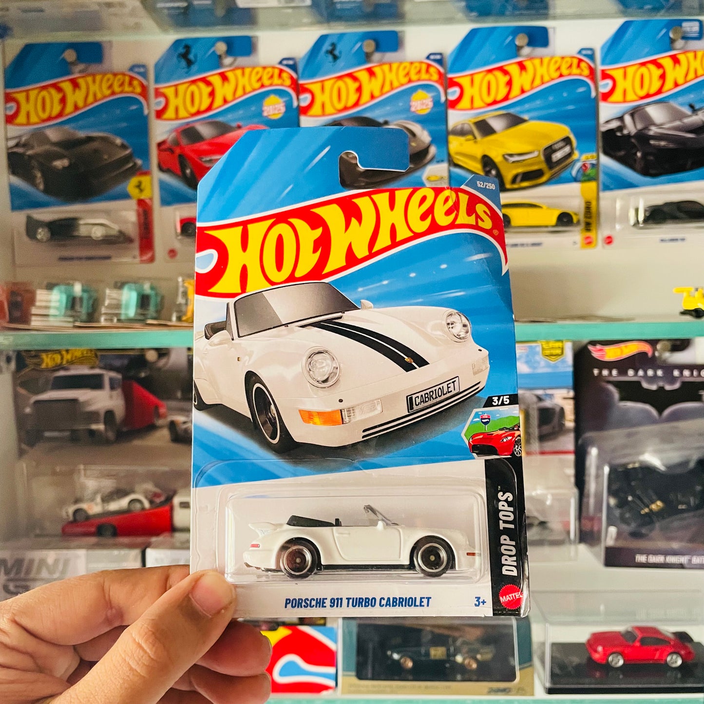 Porsche 912 Turbo Cabriolet, Colour White, Hot Wheels Mainline