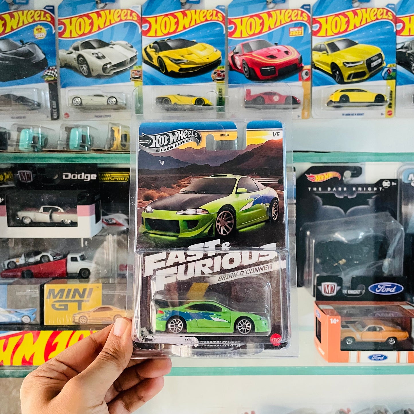 1995 Mitsubishi Eclipse, Hot Wheels Silver Series, Imported