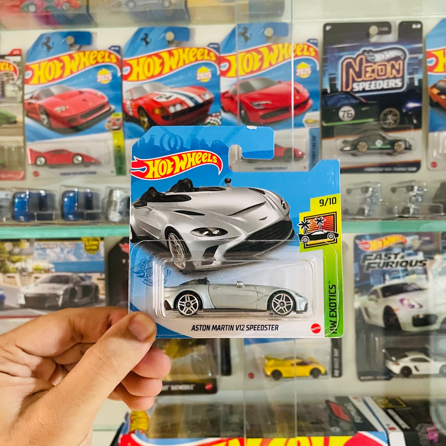 Astorn Martin V12 Speedster, Hot Wheels Mainline, Imported Card