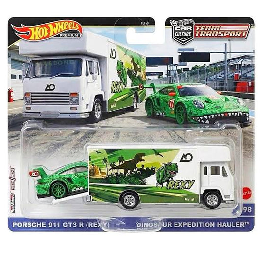 Hot Wheels Team Transport Porsche 911 GT3 R AO Racing Rexy