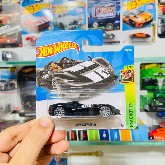 McLAREN ELVA Black, Hot Wheels Mainline (Imported)