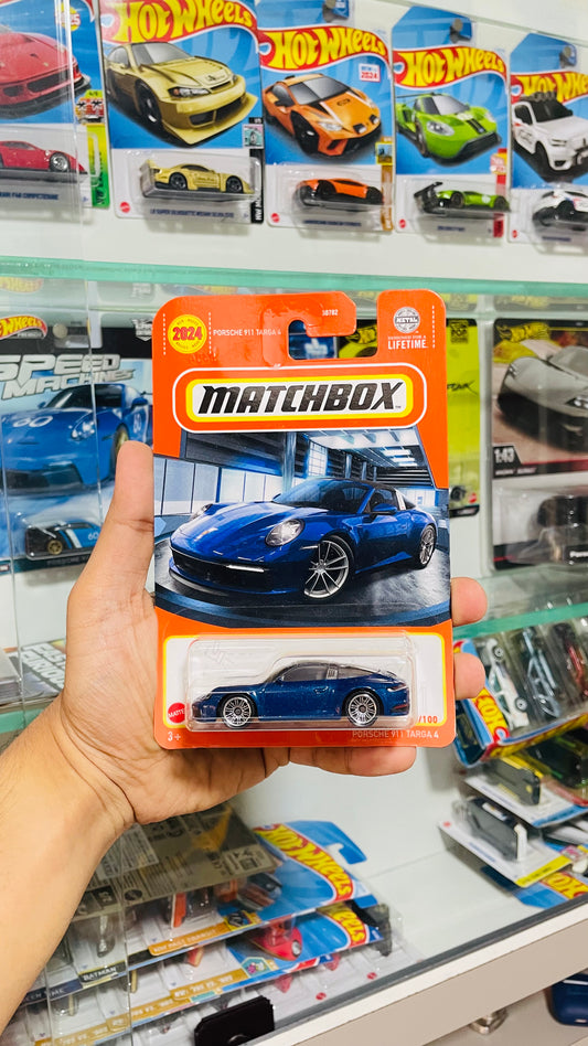 Porsche 911 Targa 4, Matchbox Mainline, U.S Imported Cards