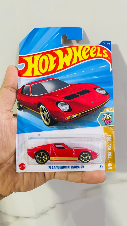 LAMBORGHINI MIURA SV Red, Hot Wheels Mainline