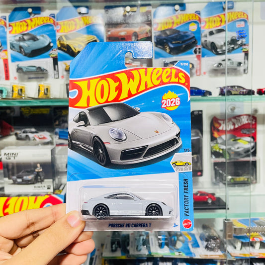 Porsche 911 Carrera T, Hot wheels Mainline, Imported Card