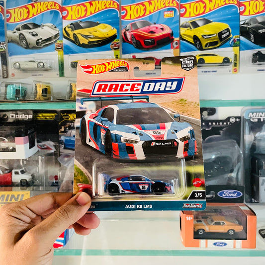 Audi R8 LMS, Hot wheels Premium, Imported