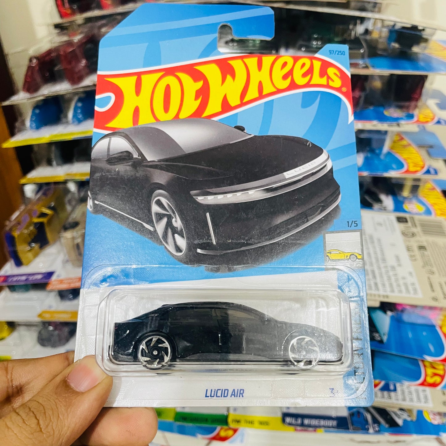Lucid Air, Hot Wheels Mainline, Imported Card