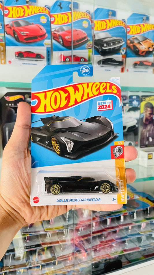 Cadillac Project GTP HyperCar Black, Hot Wheels Mainline, U.S Imported.