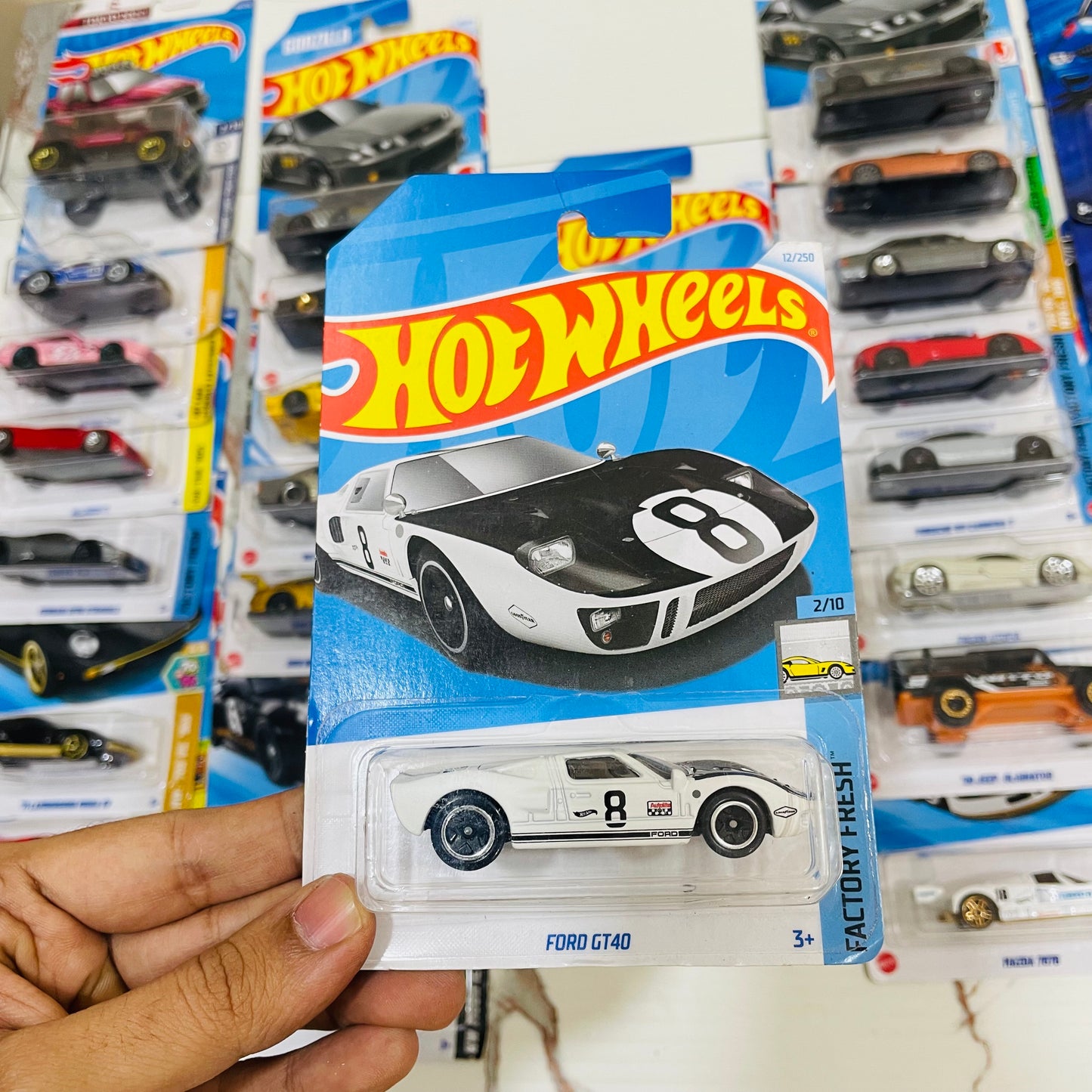 Ford Gt40, Hot wheels Mainline, Imported Card