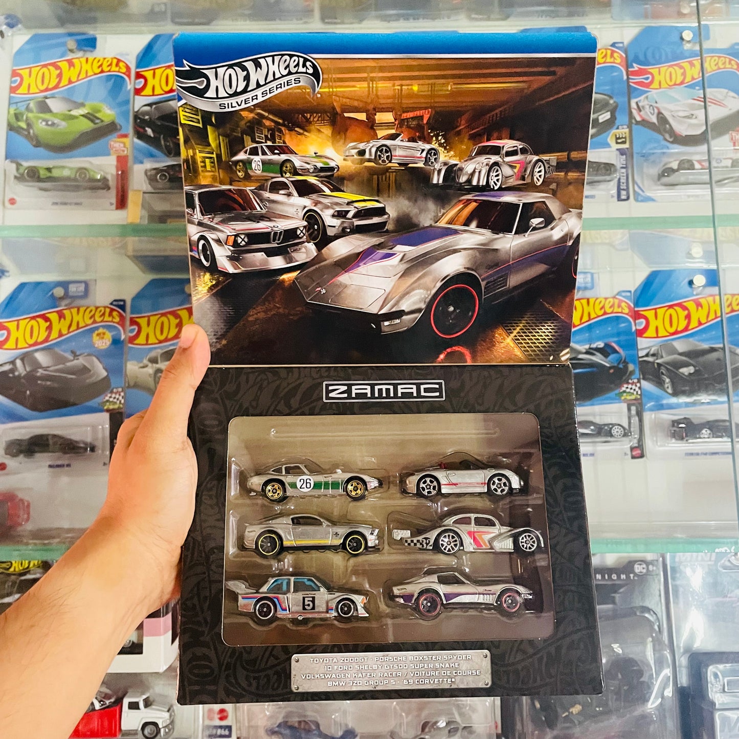 ZAMAC, Hot Wheels Silver Series, Pack of 6 Cars