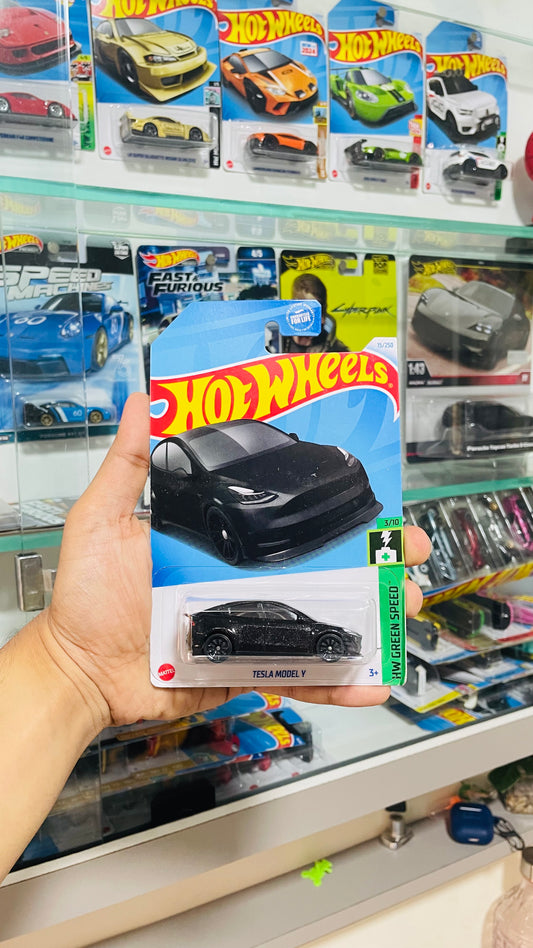 Tesla Model Y, Hot Wheels Mainline, U.S Imported Card