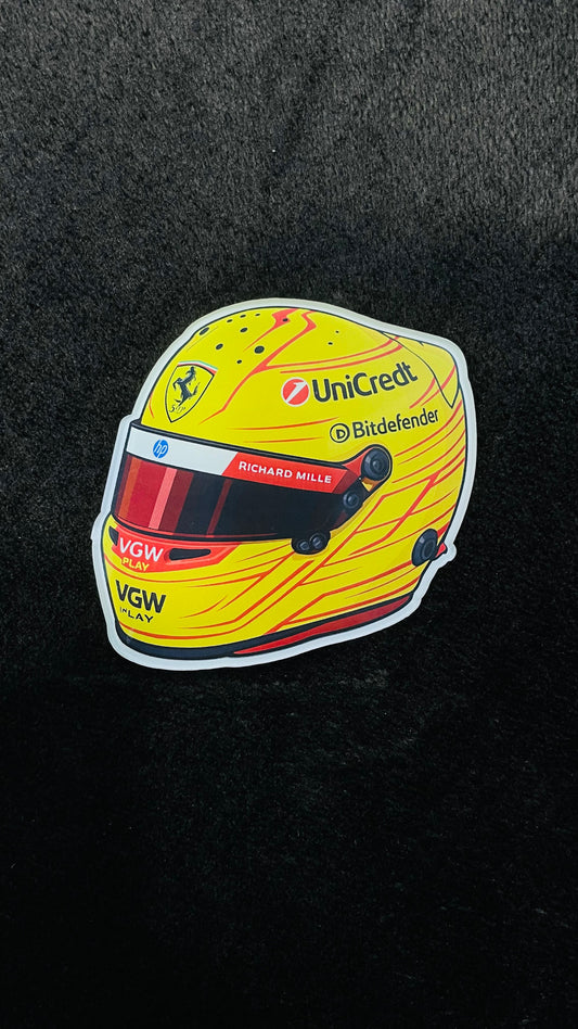 Lewis Hamilton’s 2025 Ferrari Helmet Fridge Magnet
