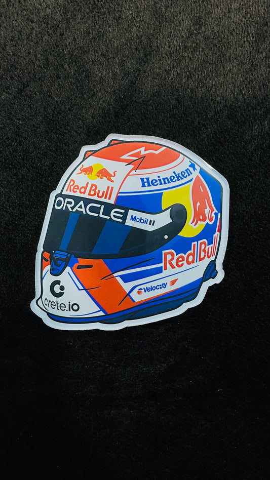 Red Bull Oracle Max Verstappen Helmet Fridge Magnet