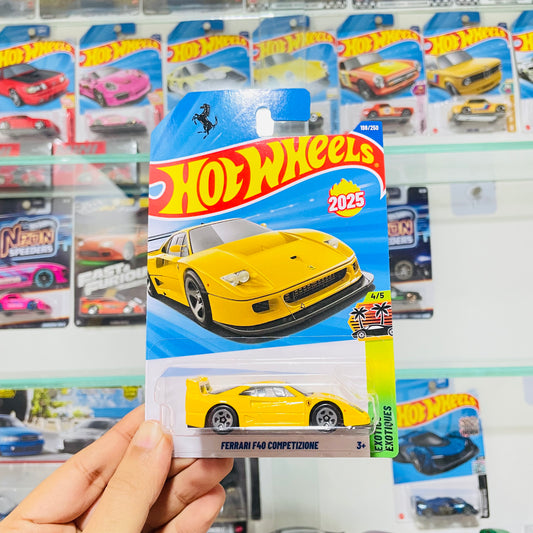 Ferrari F40, Yellow, Hot Wheels Mainline